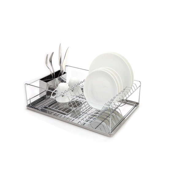 Just Manufacturing Stainless Steel Countertop Dish Rack Wayfair